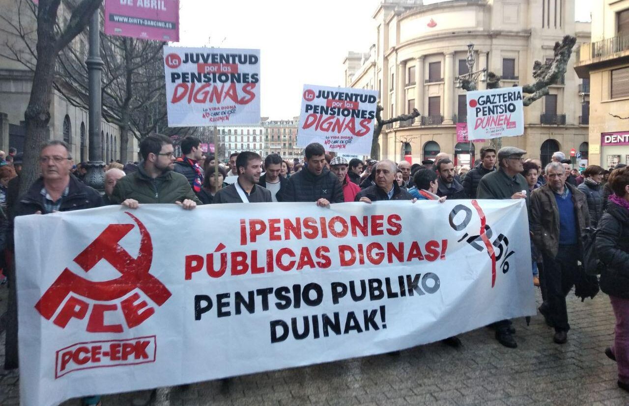 El Partido Comunista de Euskadi-EPK acusa a las Europeas de preparar nuevo ataque contra las pensiones públicas. – PCE-EPK